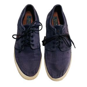 10/$25🦋 Polo Ralph Lauren Blue Faxon Low Top Sneakers - Size 13